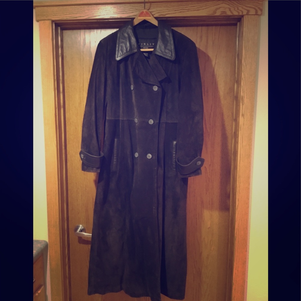 Magnificent Full Leather Trench Coat